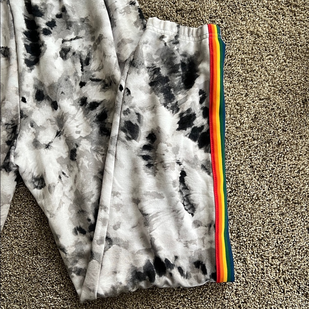 Room Service black and white tie dye joggers - Picture 4 of 4